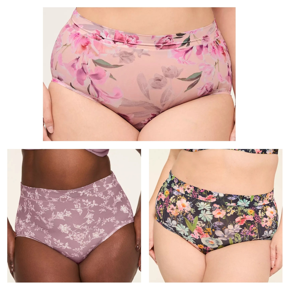 3 CACIQUE WOMEN'S COMFORT BLISS FULL BRIEF SIZE 22-24